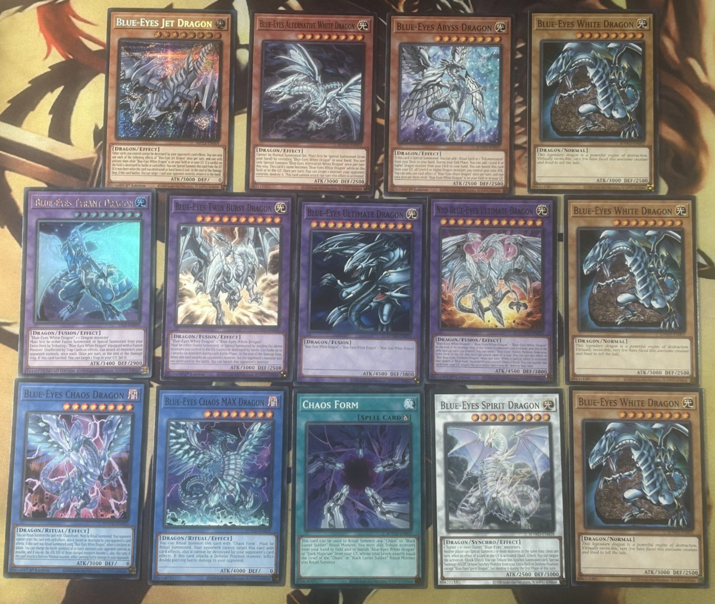 Yugioh Blue-Eyes White Ultimate Chaos Alternative 14 Card Blue-Eyes Dragon Set