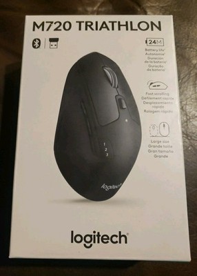 Logitech - M720 Triathlon Wireless Optical Mouse - Wireless - Black NEW Sealed