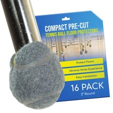 Small 2 inch PreCut Tennis Ball Glides for Chairs Stools Leg Floor Protector ...