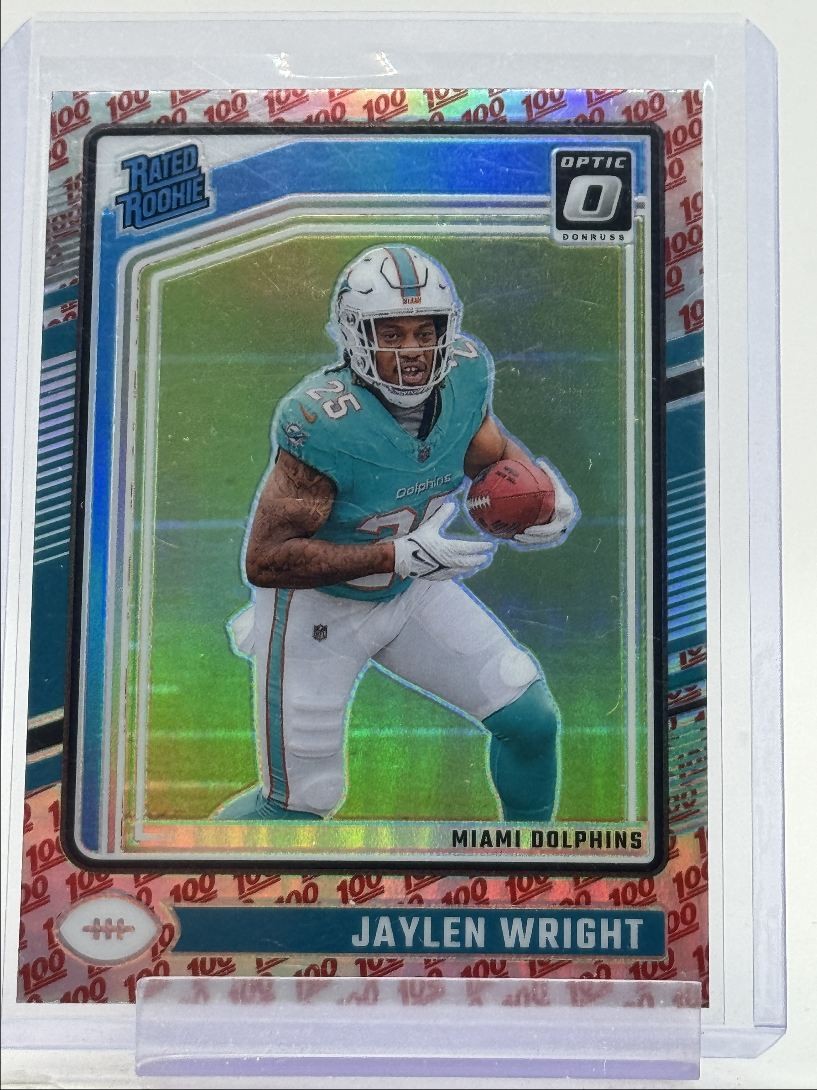 JAYLEN WRIGHT 2024 DONRUSS OPTIC RATED ROOKIE ONE HUNDRED #249 RC Q3641