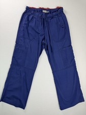 Dickies Boys Cargo Pants Blue Elastic Waist Workwear Youth Small Petite