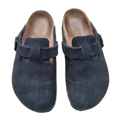Birkenstock Boston Papillio Clogs Black Womens Footbed Sandals