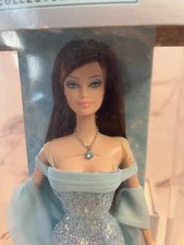 Barbie March Aquamarine Birthstone Collection 2002 Brunette MIB C5333