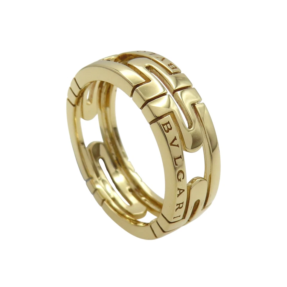 BVLGARI Parentesi Ring 18K Yellow Gold Size 61 US 9.5 - Image 2 of 4
