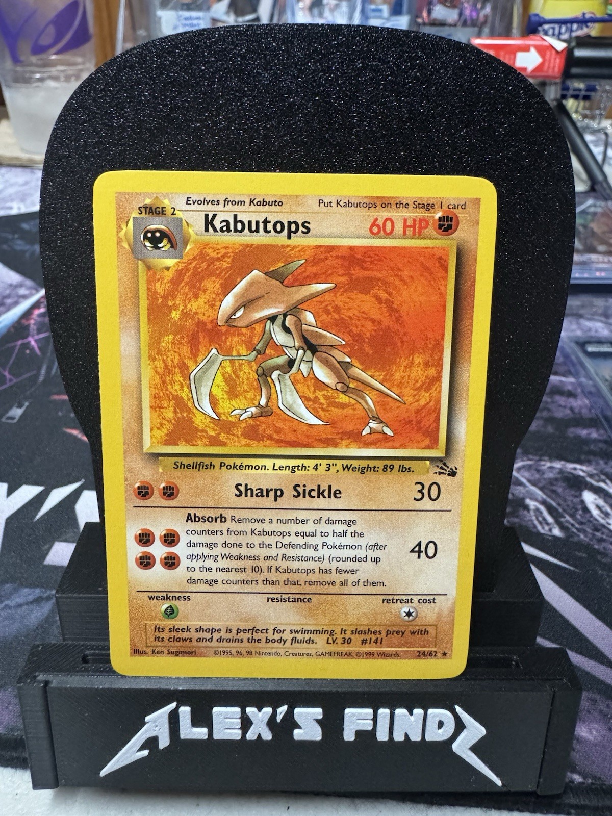 Kabutops 24/62 Non Holo Rare Pokemon Fossil Unlimited NM