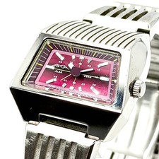 Working Rare SEIKO ALBA AKA Y151 5D90 Retro Wristwatch