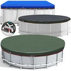 Pool Cover Cover Tarpaulin Round Rectangular Summer Pool Sheet UV Protection 200g/m²
