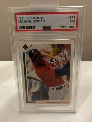 1991 Upper Deck Michael Jordan Rookie RC Baseball PSA 7 NM Centered Fresh Grade!