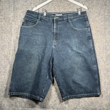 Vintage Y2K Southpole Jean Shorts Mens Size 38 Jorts Baggy Wide Leg Streetwear