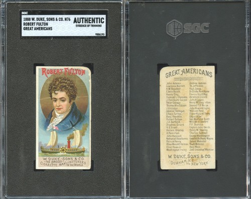 1888 N76 Duke #14 Robert Fulton — SGC (grade unconfirmed)