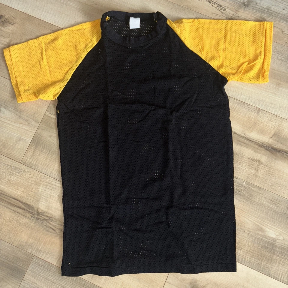 Lote De 3 Camisetas Para Hombre Southern Athletic Malla Negra/Dorada Hechas en EE. UU. 100% Nylon Med Foto 3 de 4