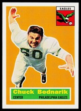 Chuck Bednarik, 1994 Topps Archives 1956, #28, Philadelphia Eagles,