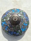 antique stained glass lamp shade multicolore