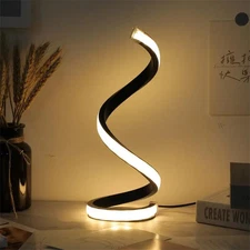 Table Lamp LED Spiral Modern 3-Speed Dimming USB Switch Bedroom