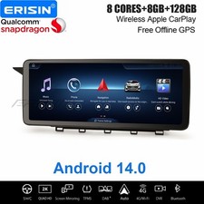Snapdragon 12,3" 128GB Android 14 Autoradio Navi Mercedes GLK Klasse X204 NTG4.0