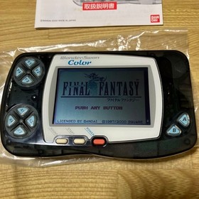Bandai WonderSwan Color Black Handheld Console w/ Box, Manual Working Japan Rare