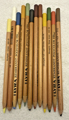LYRA Rembrandt Polycolor Pencils. 12 Different Colors.  