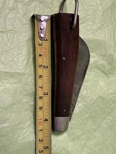 Vintage Schrade Walden NY USA 136 Hawkbill Pruning Knife Wood Handle