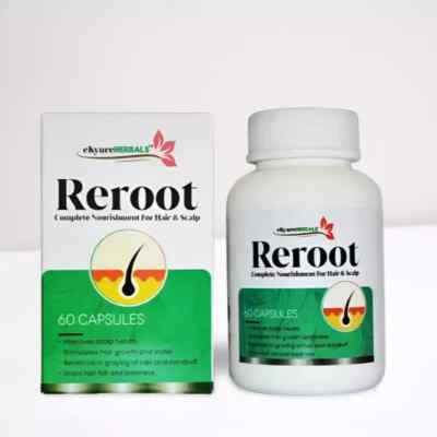 Reroot Professional Strength Veganic Natural Hair Growth Dietary Supplements