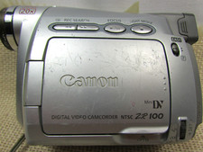 Canon ZR100 ZR100A MiniDv Mini Dv Stereo Camcorder PARTS OR REPAIR