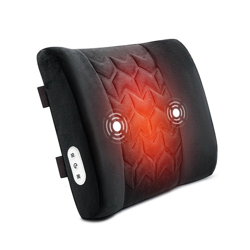 Lumbar Support Pillow for Office Chair, Heated Back Support Pillow with