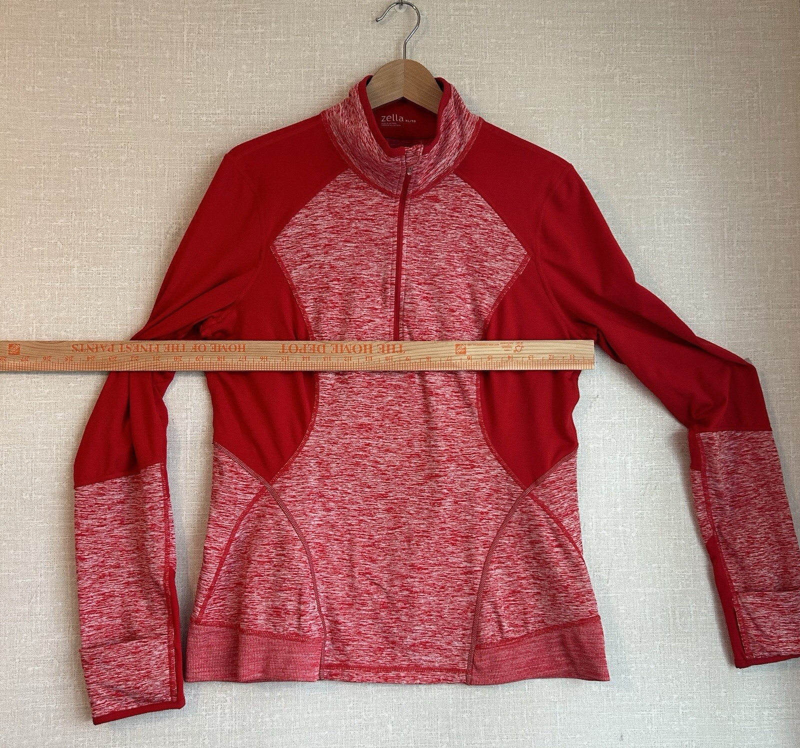 Zella Performance Half Zip Red Jacket Womens Size… - image 10