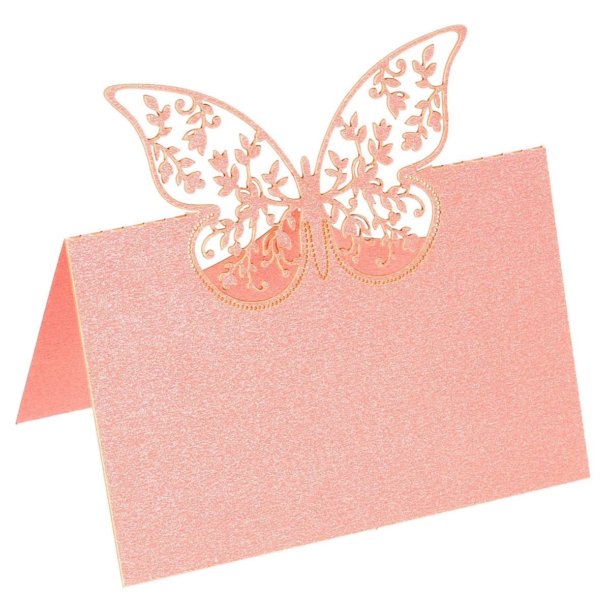 Table Name Place Cards,50Pcs Hollow Butterfly Cut Design Blank Card Light  Pink | eBay