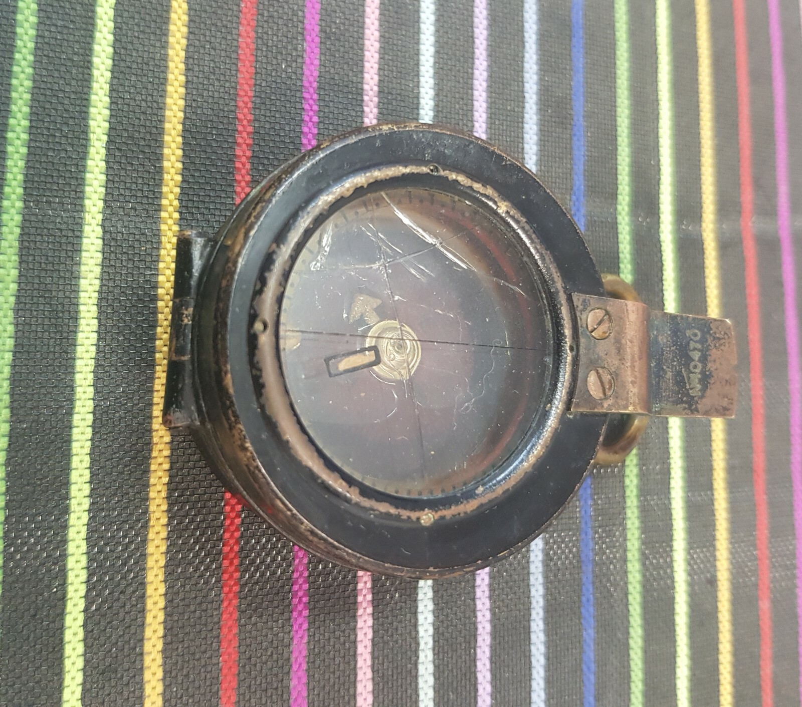 VINTAGE F.BARKER&SON  RARE MULITARY COMPASS LONDON 1918(WWI)-PARTS/REPAIR