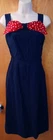 Vintage Peck and Peck 5th Ave New York Dress And Jacket polka Dot Red Tie Sz S