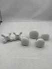 Vintage Hot And Cold Sink Knobs 4 milk glass knobs 3 small 1 large.