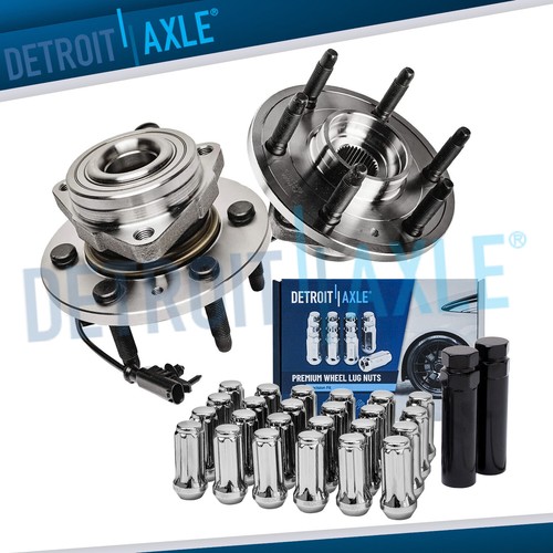 Front Wheel Hub Bearings + 24pc Lug Nuts w/keys for 200713 Tahoe