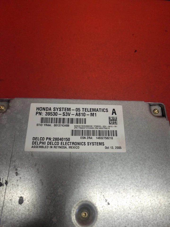 Módulo de control de comunicación telemática Acura MDX 2005 2006 39530-S3V-A81 Foto 2 de 4