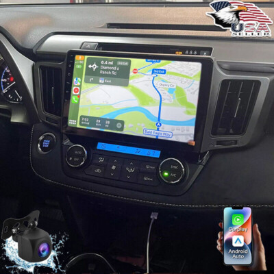 For Toyota RAV4 2013-2018 Android 13 Apple CarPlay Car Stereo Radio GPS BT 10.1''