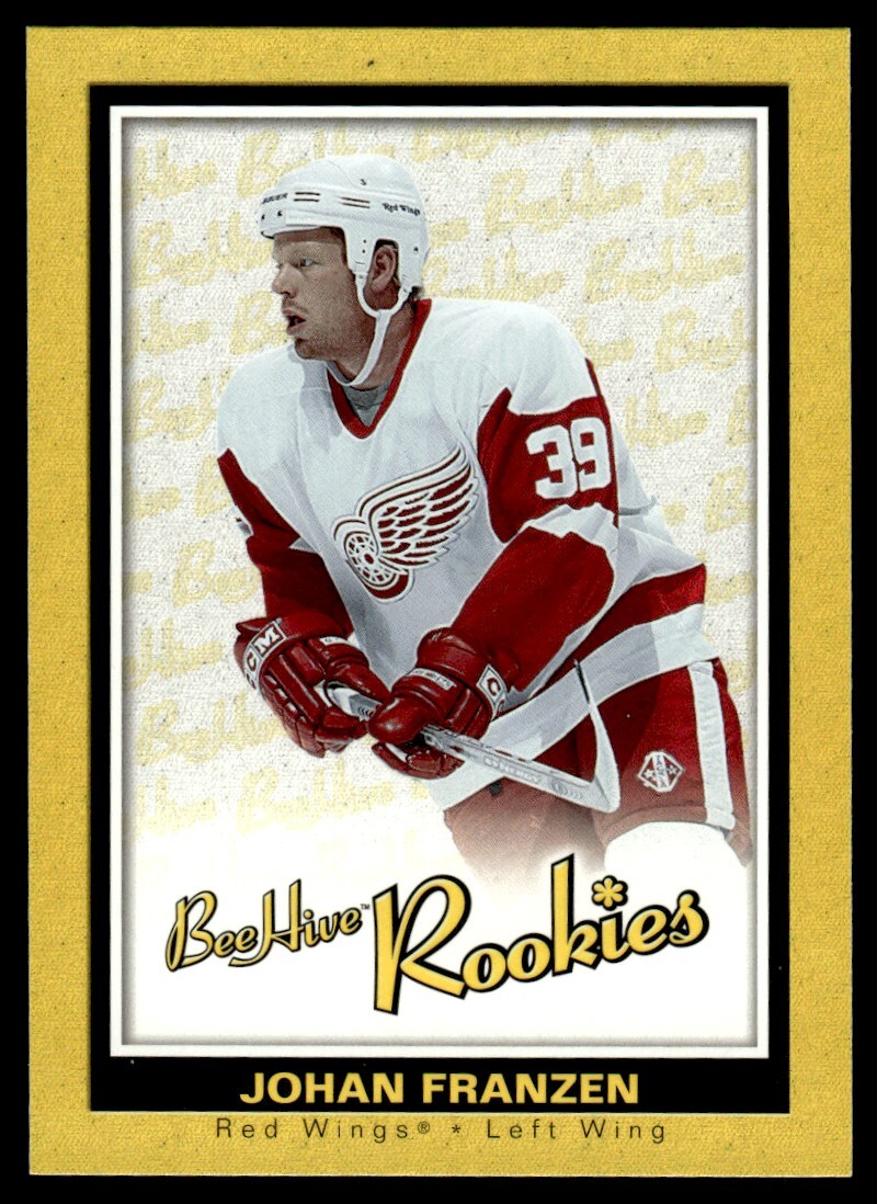 2005-06 Upper Deck Beehive YELLOW Johan Franzen Rookie Detroit Red Wings #127