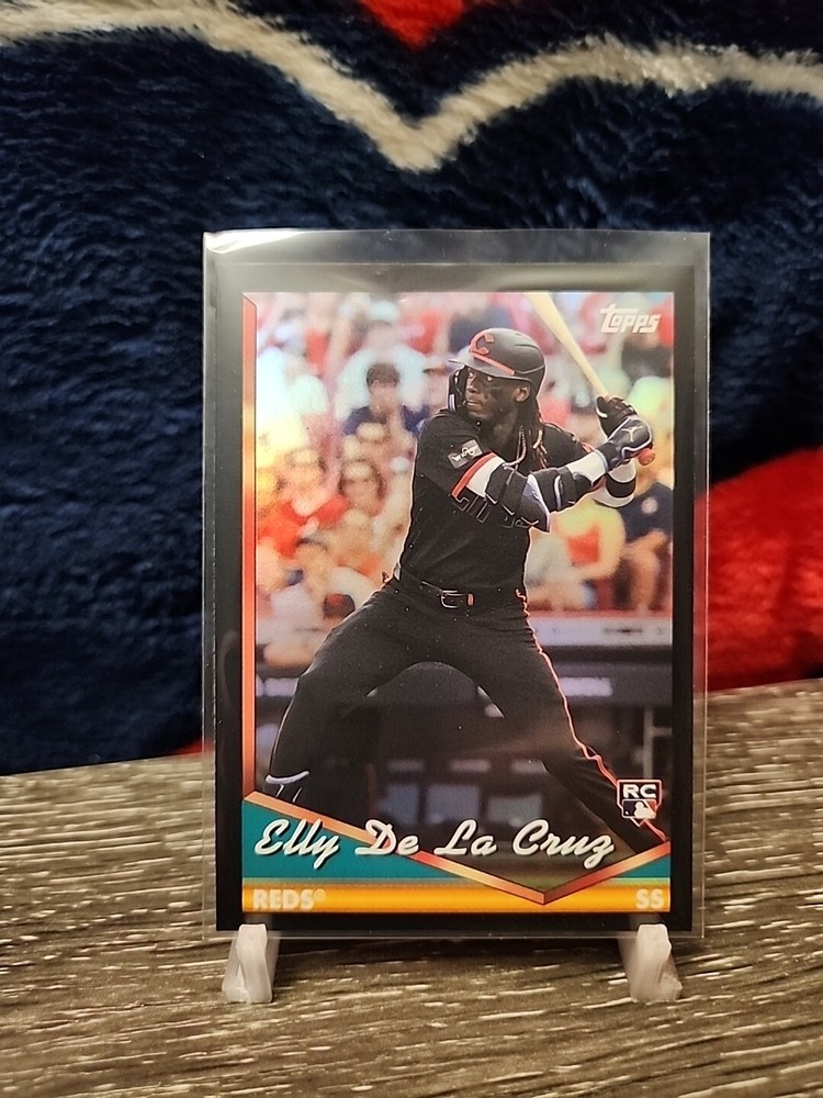 2024 Topps Archives ELLY DE LA CRUZ Black Foil Rookie RC #300