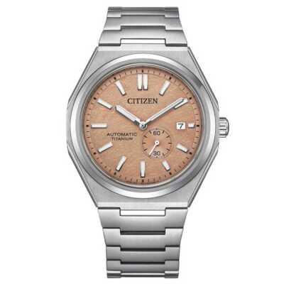 Citizen Zenshin Automatic Watch Super Titanium Salmon Small