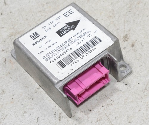 OPEL Corsa B F08 Bj 97 Airbag Steuergerät 09114585 #99693-F311