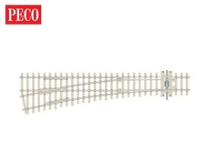 PECO SL-E1096 Turnout, Medium Radius, Concrete, Left Hand OO Gauge