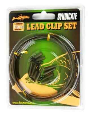 NEW Dinsmores Carp Safety Lead Clip Set Swivels Rig Tubing Terminal Tackle Rigs