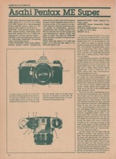 Asahi Pentax -ME Super Original Camera Magazine Report - 1980