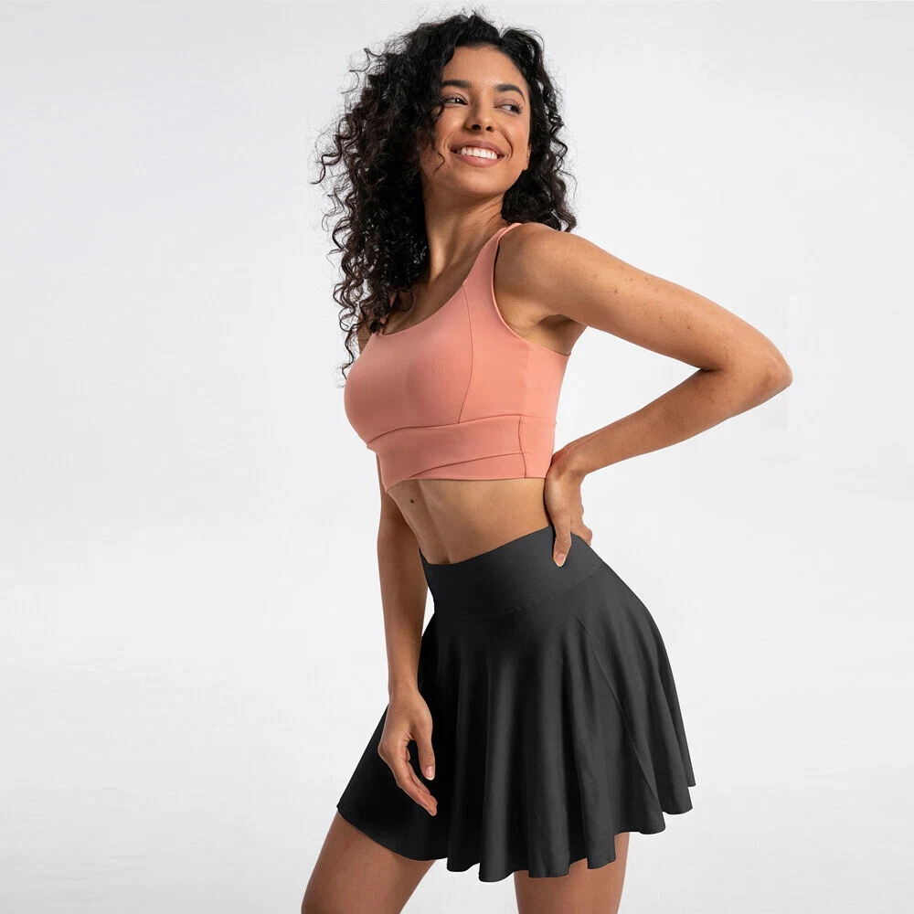 Women Tennis Skirt Pleated Athletic Skirts Workout Pickleball Golf Skort