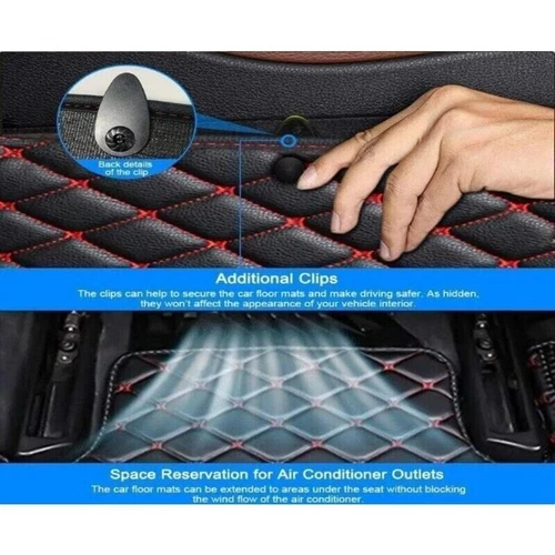 For Mercedes-Benz E-Class Car Floor Mats All Weather Auto Carpets - Bild 5 von 49