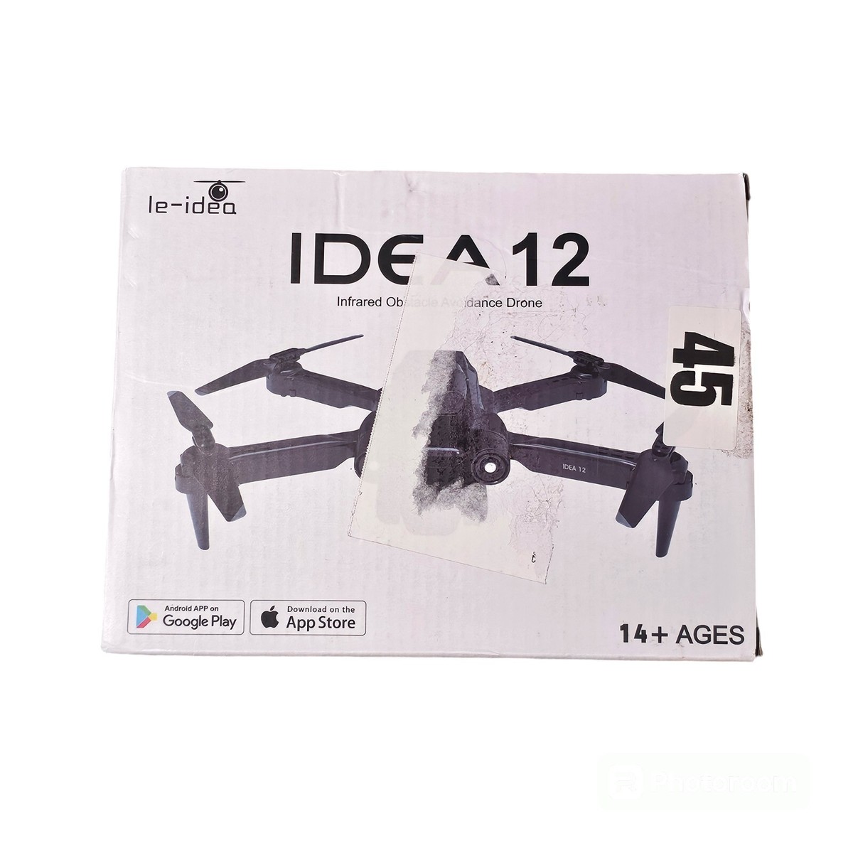 LE-IDEA Drone avec Caméra 1080P, IDEA12 Pliable Quadcopter avec Positionnement de Flux Optique, Mode Sans Tête, Commande d'application, Mini -Drone pour Adultes, Orange