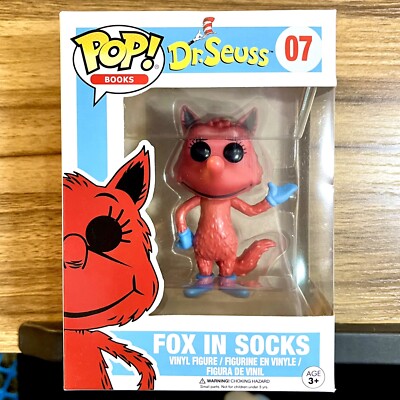 Fox In Socks Funko Pop! #07 Books Dr. Seuss Vinyl Figure Brand New