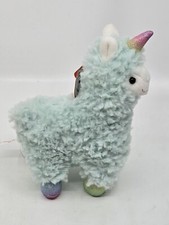 Gund Llamacorn Chatters LLAMA Unicorn Teal Mini Plush w Sound Rainbow