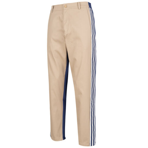 adidas Originals Blue Version Chino Track Pants Luxury 3 Stripes Rare Men Size - Picture 1 of 6