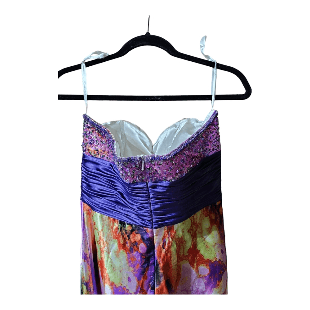 CINDERELLA Strapless Beaded Floor Length Formal Gown Size 12 eBay