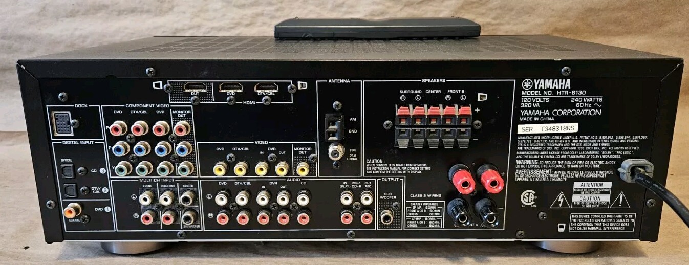 Yamaha HTR6130 5.1 Ch HDMI Home Theater Receiver Stereo System