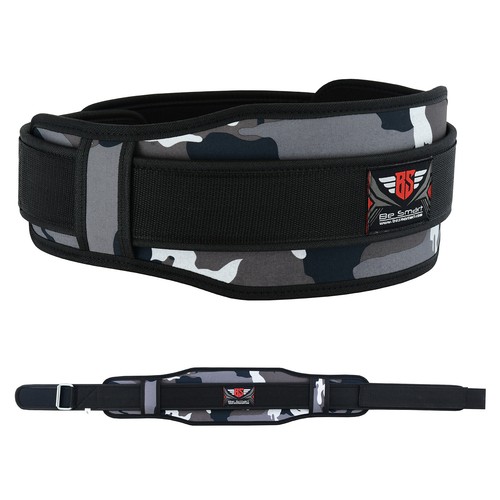 Cinturón de levantamiento de pesas gimnasio entrenamiento soporte de espalda neopreno madera dolor fitness camuflaje - Imagen 5 de 62
