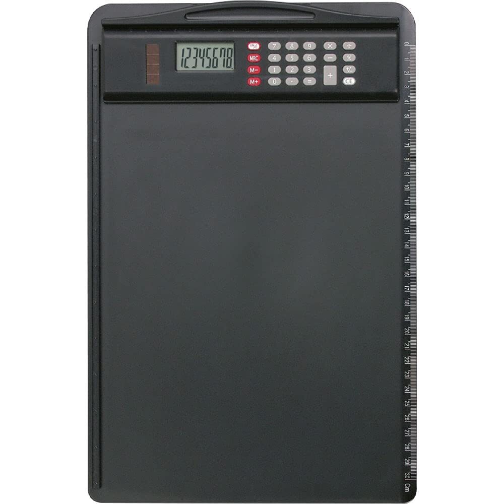 Alassio 0085 – Clipboard Made of Plastic, Black, Approx. 35 x 23 cm, Board with